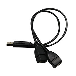 Acheter Câble D'alimentation USB 2.0 A Mâle à 2 Doubles USB 480 Mbps basé sur technologie USB 2.0