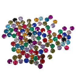 Acheter 100 Pièces Coudre On Diamante Cristaux Acrylique Rhinestone Embellissement 10mm