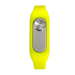 Acheter Wewoo Bracelet connecté jaune montre-bracelet enregistreur vocal numérique 8 Wearable Wristband, un bouton longue durée d'enregistrement