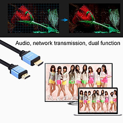 Acheter Wewoo Câble HDMI 2.0 Version Haute Vitesse HDMI 19 Broches Mâle vers HDMI 19 Connecteur Mâle, Longueur: 3m