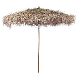 Maison Chic Parasol Jardin | Parasol en bambou avec toit en feuille de bananier 210 cm - GKD64880