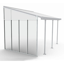 Paroi latérale blanche pour pergola - 704482 - PALRAM