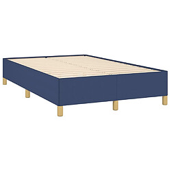 Acheter Maison Chic Lit adulte- Lit + matelas,Sommier à lattes de lit avec matelas bleu 120x190 cm tissu -GKD38128