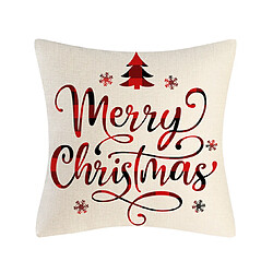 P70 4PCS 45 * 45cm Christmas De Noël Bénédiction Modèle de bénédiction de linge Taie d'oreiller Maison de vacances Décoration Taie d'oreiller Sofa Coussin Coussin pas cher