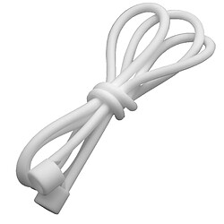 vhbw Sangle Anti-Perte compatible avec Apple AirPods écouteurs sans fil - silicone, 55cm, blanc