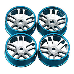 4 Pièces Ensemble De Jantes De Roue En Métal Adapté Pour WLTOYS K969 K979 K989 1/128 RC Voiture Bleu