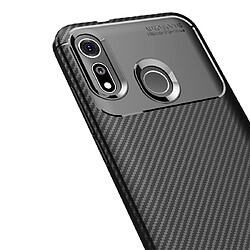 Wewoo Coque Souple TPF antichoc Texture en fibre de carbone pour Motorola Moto P40 Play Bleu pas cher