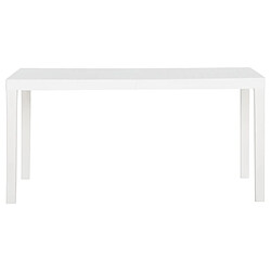 Maison Chic Table de jardin | Table d'extérieur 150x90x72 cm PP Blanc -GKD13386