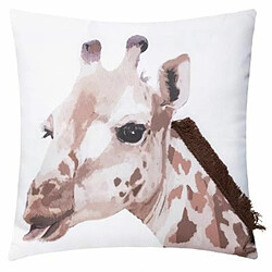 Coussin Déco Girafe 39cm Naturel