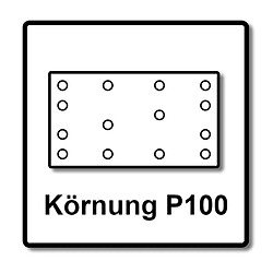 Festool STF 80x133 RU2/50 Bandes de ponçage Rubin 2 P100 80 x 133 mm - 50 pièces. ( 499049 ) pour ponceuses RTS 400, RTSC 400, RS 400, RS 4, LS 130