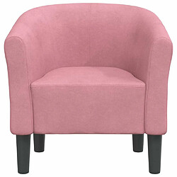 Avis Maison Chic Fauteuil relax,Chaise pour salon cabriolet rose velours -MN53440