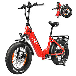 Avis Vélo électrique KAISDA, pneus 20*4.0 pouces, moteur 25OW, batterie 36V 25Ah, vitesse maximale 25km/h, K20F - Rouge