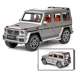 Avis Universal 1/24 modèle en alliage G63 jouet de voiture moulée sous pression 6 portes ouvertes Classe G extrait de simulation Véhicule routier avec jouet de retour clair clair |(Argent)