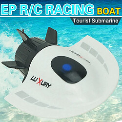 Universal RC Submarine OVNI Racing High Power Ship Remote 27MHz Kids Toys | RC Submarine(blanche)