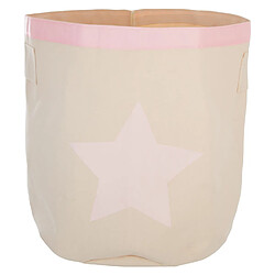 Atmosphera, Createur D'Interieur Panier de rangement Canvas - Rose