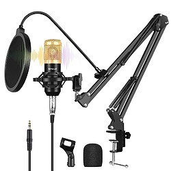 Yonis Microphone Studio Pro Avec Bras Et Carte USB