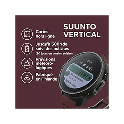 Montre intelligente Suunto Vertical 1,4" Bordeaux pas cher