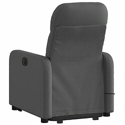 Acheter Maison Chic Fauteuil Relax pour salon, Fauteuil de massage inclinable Gris foncé Tissu -GKD74428