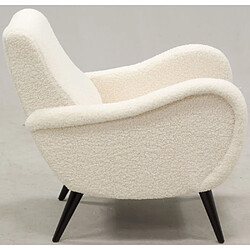 Acheter Aubry Gaspard Fauteuil design en polyester et bois Douceur.