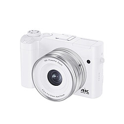 Avis INF Appareil photo numérique à double objectif DC218T 4K (blanc)