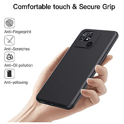 Htdmobiles Coque pour Xiaomi Redmi 10C / Poco C40 - housse etui silicone gel fine + film ecran - NOIR