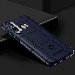 Wewoo Coque Housse en silicone à couverture totale pour antichoc pour Galaxy A8s (bleue)