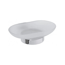 Bemeta - Maison De La Tendance Porte-savon en verre et en chrome OVAL 12,5x13x5 cm