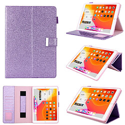 Wewoo Smart Cover Pour iPad mini 1/2/3/4/5 Etui à rabat horizontal en cuir de style professionnel avec support et fente cartecadre photoportefeuille et dragonne et fonction veille et réveil violet