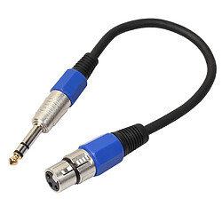 6.35 Stéréo Audio Mâle à 3 Broches Xlr Cordon Mâle Pour Pièces D'instruments De Musique Bleu