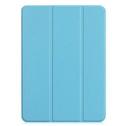 Etui en PU triple pli bleu bébé pour votre Apple iPad Pro 11-inch (2018)