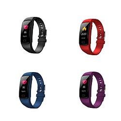 Bracelet intelligent Montre intelligente Sports Fitness Tracker de fréquence cardiaque d'activité Bleu