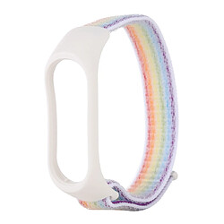 Wewoo Bracelet pour montre connectée de tissé en nylon avec Xiaomi Mi Band 3/4 Couleur