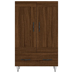 Acheter vidaXL Buffet haut chêne marron 69,5x31x115 cm bois d'ingénierie