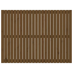 Acheter Maison Chic Tête de lit scandinave pour lit adulte,Meuble de chambre murale Marron miel 146,5x3x110cm Bois massif de pin -MN93910