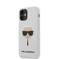 Karl Lagerfeld Etui pour iPhone 12 Mini - blanc Tête de Karl