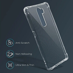 Moozy Coque en silicone anti-choc pour Oppo A9 2020 - Coque de téléphone transparente et transparente en TPU souple