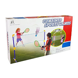 Avis Lean Toys DEPORTE Set multisport jeu enfants 3 en 1 badminton volley football