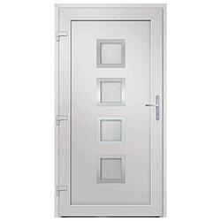 Acheter vidaXL Porte d'entrée Blanc 88x200 cm PVC