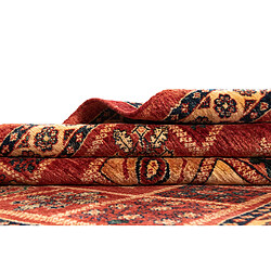 Vidal Tapis de laine 167x108 rouge Kashkuli pas cher