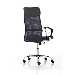 Avis Decoshop26 Fauteuil chaise de bureau en maille noir avec 5 roulettes BUR10021