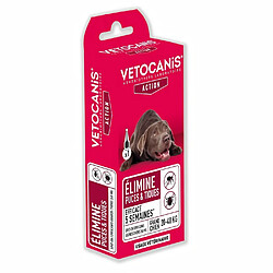 VETOCANIS Pipette Spot-on Fipronil - Anti-Puces et Anti-Tiques - Pour grand chien