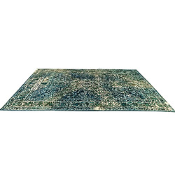 Vidal Tapis de laine 290x191 vert Vintage Royal pas cher