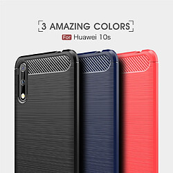 Wewoo Coque Souple Pour Huawei Enjoy 10s étui en TPU fibre de carbone noir pas cher