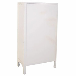 Armoire Alexandra House Living Blanc Rotin Bois d'épicéa Bois MDF 40 x 135 x 70 cm pas cher