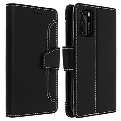 Avizar Housse Huawei P40 Étui Folio Portefeuille Fonction Support noir