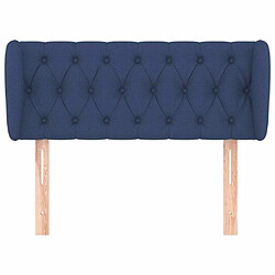 Avis Maison Chic Tête de lit scandinave avec oreilles,meuble de chambre Bleu 93x23x78/88 cm Tissu -MN25303