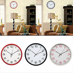 Avis 12 pouces assez horloge non ticking quartz horloge murale décor à la maison rouge