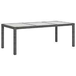 Acheter Maison Chic Salon de jardin 7 pcs + coussins - Mobilier/Meubles de jardin - Table et chaises d'extérieur Résine tressée Gris -MN98554