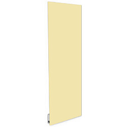 Ilo Radiateur électrique plat panneau rayonnant en verre 180x60cm 1100W créme - convertible en sèche serviette