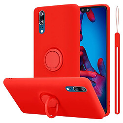 Cadorabo Coque Huawei P20 Etui en Rouge